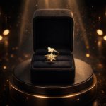 elegant butterfly & star ring
