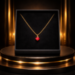 moonfire red stone necklace
